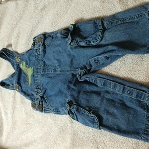 Dinosaur Denim Overalls 24 Months